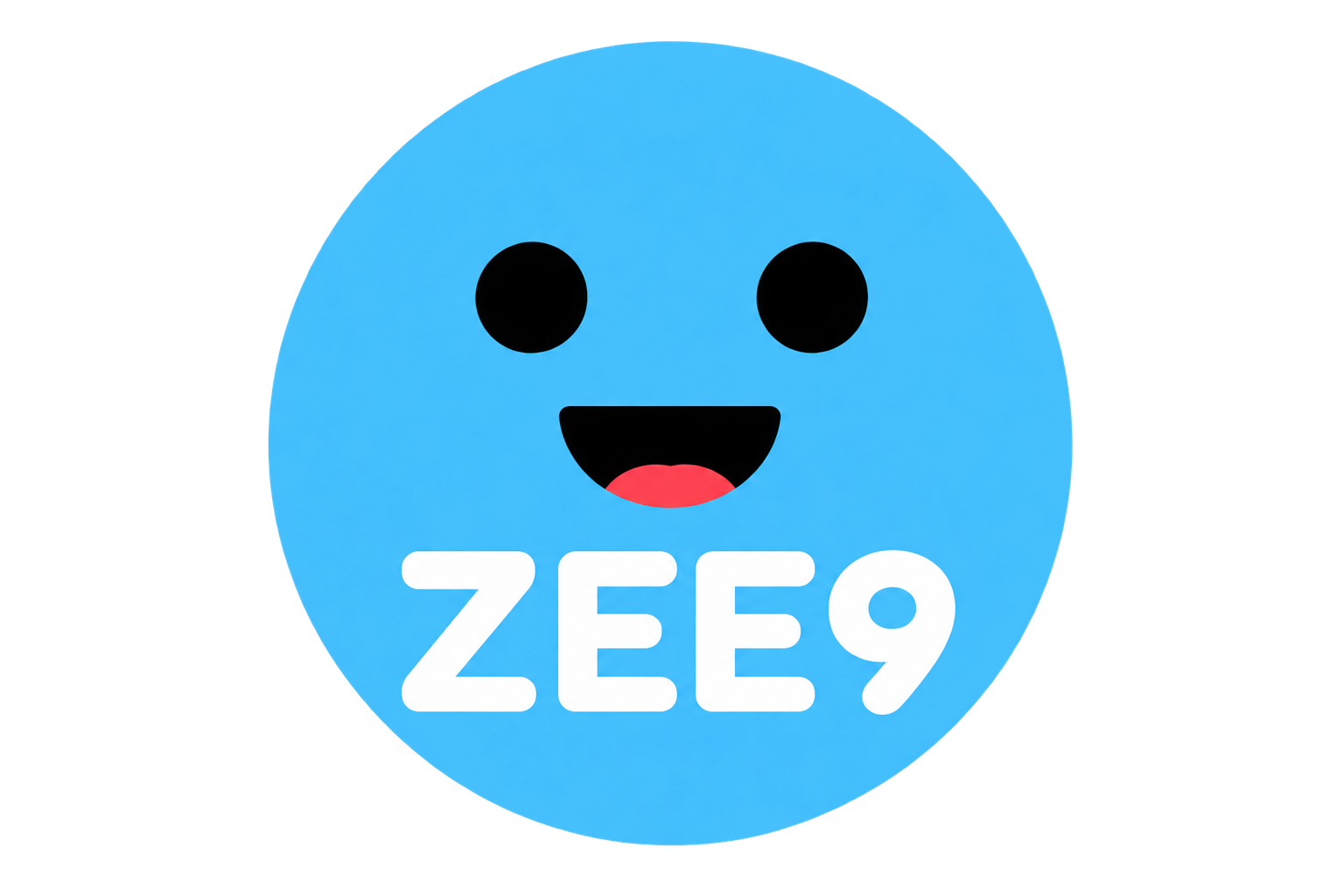 ZEE9 blue mascot logo